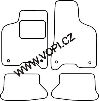 Autokoberce Volkswagen Lupo 1998 - 2005 Perfectfit (4922)